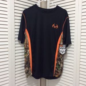 Realtree Men's Short Sleeve Logo Poly Tee Medium shirt hunting